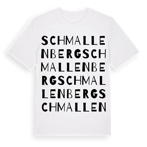 Schmallenberg ordlek t-shirt – ekologisk bomull t-shirt från Pinshirt