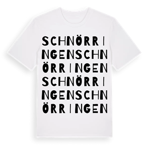 Schnörringen ordlek t-shirt – ekologisk bomull t-shirt från Pinshirt