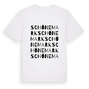 Schönemark ordlek t-shirt – ekologisk bomull t-shirt från Pinshirt