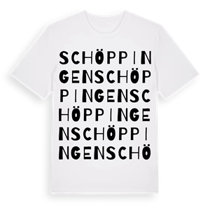 Schöppingen ordlek t-shirt – ekologisk bomull t-shirt från Pinshirt