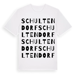 Schultendorf ordlek t-shirt – ekologisk bomull t-shirt från Pinshirt