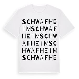 Schwafheim ordlek t-shirt – ekologisk bomull t-shirt från Pinshirt