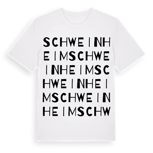 Schweinheim ordlek t-shirt – ekologisk bomull t-shirt från Pinshirt