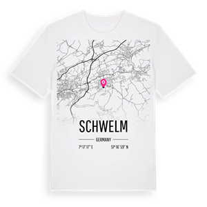 Schwelm karta t-shirt – ekologisk bomull t-shirt från Pinshirt
