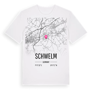 Schwelm karta t-shirt – ekologisk bomull t-shirt från Pinshirt