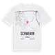 Schwerin karta t-shirt