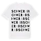 Schwerin ordlek t-shirt