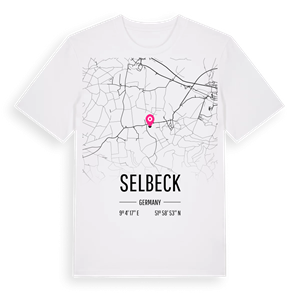 Selbeck karta t-shirt – ekologisk bomull t-shirt från Pinshirt