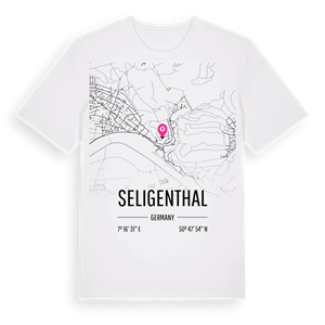 Seligenthal karta t-shirt – ekologisk bomull t-shirt från Pinshirt