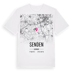 Senden karta t-shirt – ekologisk bomull t-shirt från Pinshirt