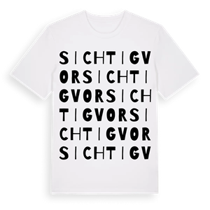 Sichtigvor ordlek t-shirt – ekologisk bomull t-shirt från Pinshirt