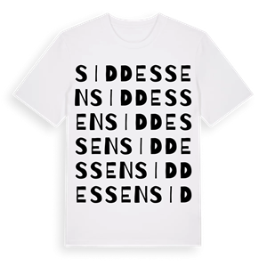 Siddessen ordlek t-shirt – ekologisk bomull t-shirt från Pinshirt