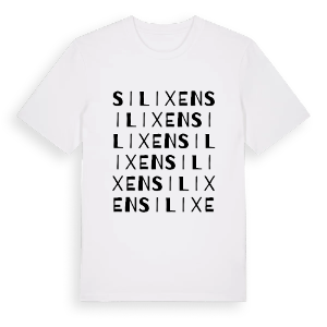 Silixen ordlek t-shirt – ekologisk bomull t-shirt från Pinshirt