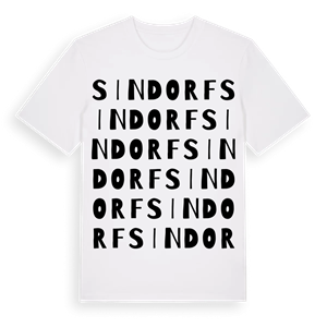 Sindorf ordlek t-shirt – ekologisk bomull t-shirt från Pinshirt