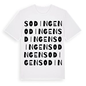 Sodingen ordlek t-shirt – ekologisk bomull t-shirt från Pinshirt