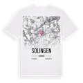 Solingen karta t-shirt