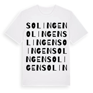 Solingen ordlek t-shirt – ekologisk bomull t-shirt från Pinshirt