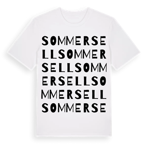 Sommersell ordlek t-shirt – ekologisk bomull t-shirt från Pinshirt