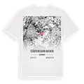 Städteregion Aachen karta t-shirt