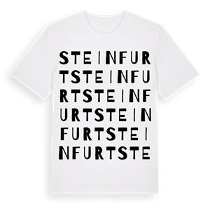 Steinfurt ordlek t-shirt – ekologisk bomull t-shirt från Pinshirt