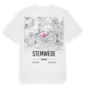 Stemwede karta t-shirt – ekologisk bomull t-shirt från Pinshirt