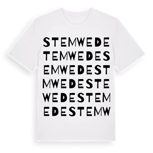 Stemwede ordlek t-shirt – ekologisk bomull t-shirt från Pinshirt