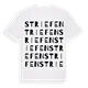 Striefen ordlek t-shirt