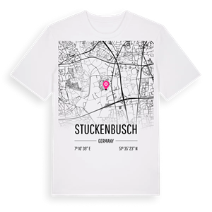 Stuckenbusch karta t-shirt – ekologisk bomull t-shirt från Pinshirt