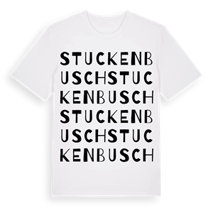 Stuckenbusch ordlek t-shirt – ekologisk bomull t-shirt från Pinshirt
