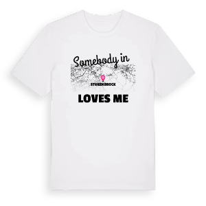 Någon i Stukenbrock älskar mig t-shirt – ekologisk bomull t-shirt från Pinshirt