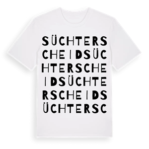 Süchterscheid ordlek t-shirt – ekologisk bomull t-shirt från Pinshirt
