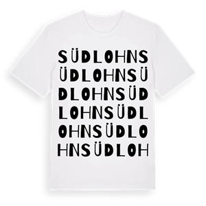Südlohn ordlek t-shirt – ekologisk bomull t-shirt från Pinshirt