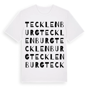 Tecklenburg ordlek t-shirt – ekologisk bomull t-shirt från Pinshirt