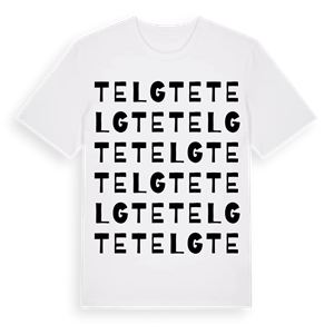 Telgte ordlek t-shirt – ekologisk bomull t-shirt från Pinshirt
