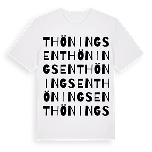 Thöningsen ordlek t-shirt – ekologisk bomull t-shirt från Pinshirt