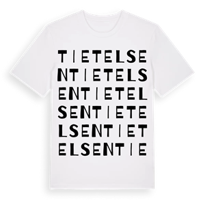 Tietelsen ordlek t-shirt – ekologisk bomull t-shirt från Pinshirt