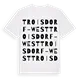 Troisdorf-West ordlek t-shirt