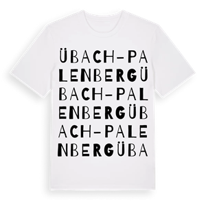 Übach-Palenberg ordlek t-shirt – ekologisk bomull t-shirt från Pinshirt