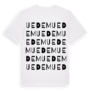 Uedem ordlek t-shirt – ekologisk bomull t-shirt från Pinshirt