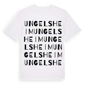Ungelsheim ordlek t-shirt – ekologisk bomull t-shirt från Pinshirt