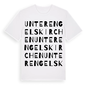 Unterengelskirchen ordlek t-shirt – ekologisk bomull t-shirt från Pinshirt