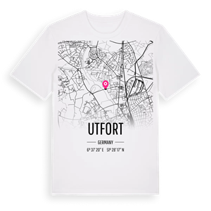 Utfort karta t-shirt – ekologisk bomull t-shirt från Pinshirt