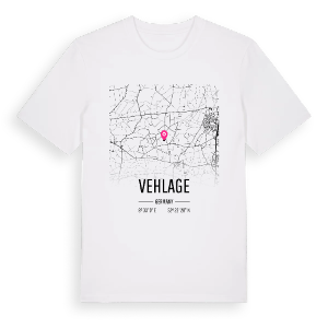 Vehlage karta t-shirt – ekologisk bomull t-shirt från Pinshirt