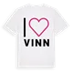 Jag älskar Vinn t-shirt stort tryck