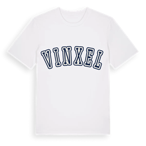 Vinxel college t-shirt – ekologisk bomull t-shirt från Pinshirt