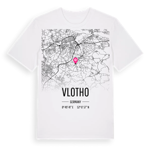 Vlotho karta t-shirt – ekologisk bomull t-shirt från Pinshirt
