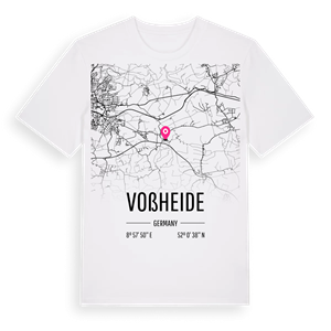 Voßheide karta t-shirt – ekologisk bomull t-shirt från Pinshirt