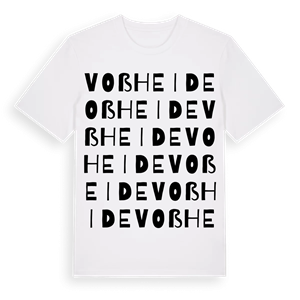 Voßheide ordlek t-shirt – ekologisk bomull t-shirt från Pinshirt