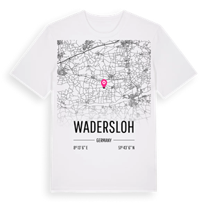 Wadersloh karta t-shirt – ekologisk bomull t-shirt från Pinshirt