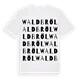Waldbröl ordlek t-shirt